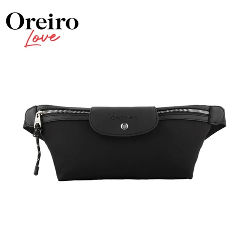 [TA220] RIÑONERA BICOLOR CON CIERRE SIMIL CUERO OREIRO LOVE