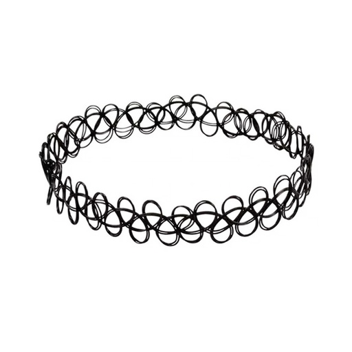 [TA267] COLLAR CHOKER TRENZADO ELASTICO 