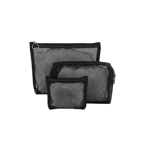 [TA296] SET PORTACOSMETICO X3 RED NYLON