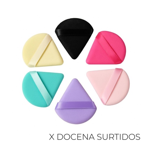 [TB31] ESPONJA MAQUILLAJE X6 PACKAGING (PACK X12)