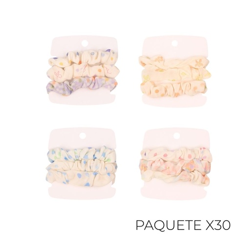 [TB71] SET DE COLEROS ESTAMPADOS 3 UNIDADES (X30 SET)