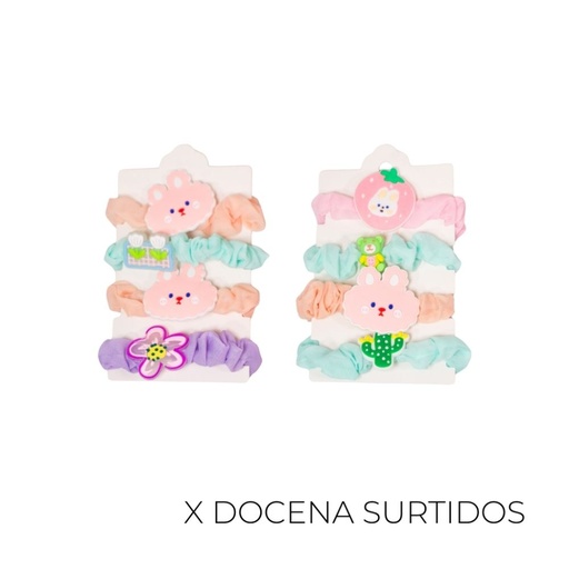 [TB96] SET COLERO CON APLIQUE 4 UNIDADES (X12 SETS)