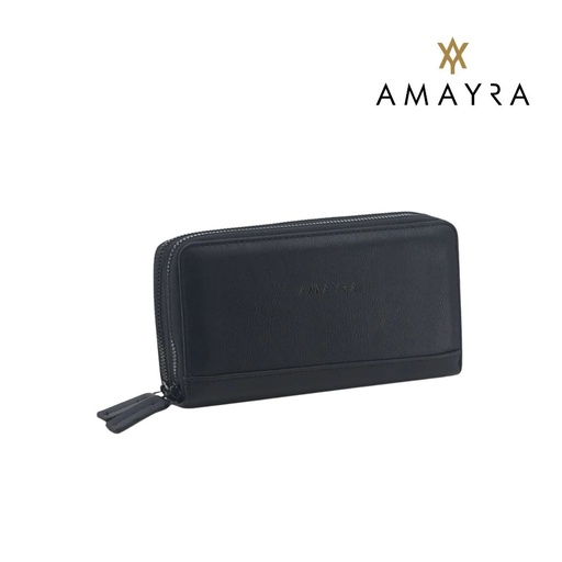 [T1355] BILLETERA 2 DIVISIONES BICOLOR SIMIL CUERO AMAYRA