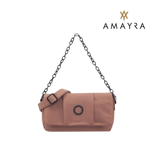 [T1376] CARTERA CON CORREA CADENA AMAYRA