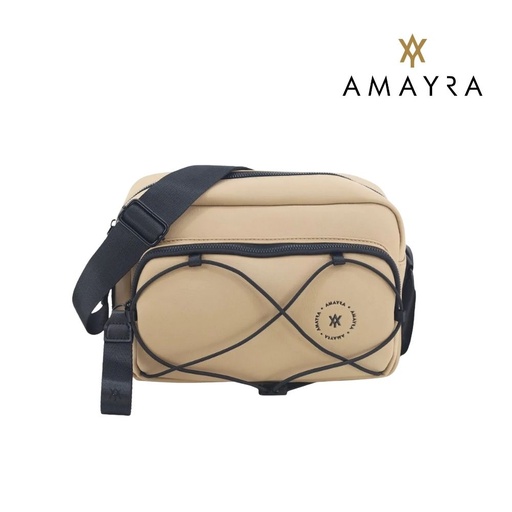 [T1394] CARTERA BANDOLERA CON CORDONES LONA AMAYRA