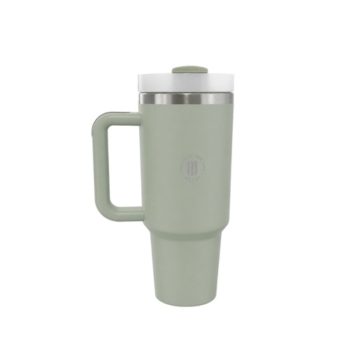 [T1437] VASO TERMICO DE ACERO CON MANIJA 1200ML