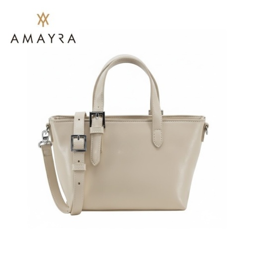 [TA339] CARTERA MINI BAG SIMIL CUERO LISA CON HEBILLA AMAYRA