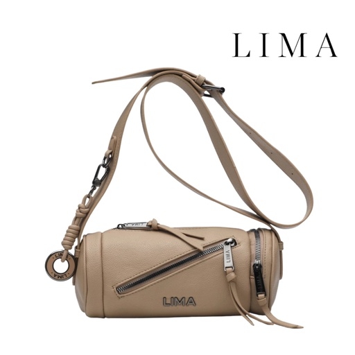 [T1481] CARTERA MINI BAG CILINDRICA SIMIL CUERO LIMA