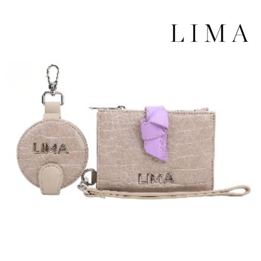 [TA431] BILLETERA CON MONEDERO CROCO SIMIL CUERO LIMA