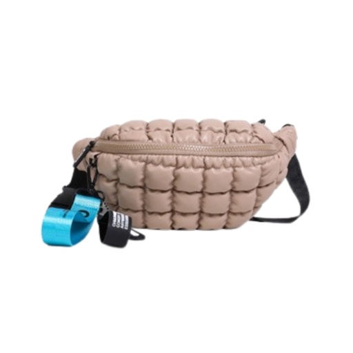 [TA468] RIÑONERA PUFFER CON LLAVERO CHIMOLA