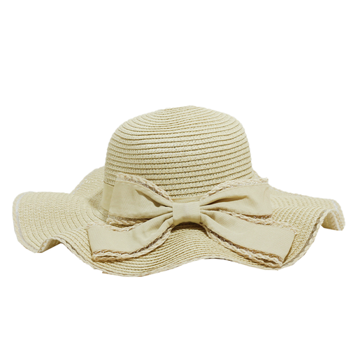 [34750] CAPELINA DE RAFIA CON MOÑO