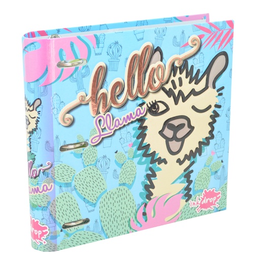 [35530] CARPETA 3 ANILLOS DE CACTUS Y LLAMA