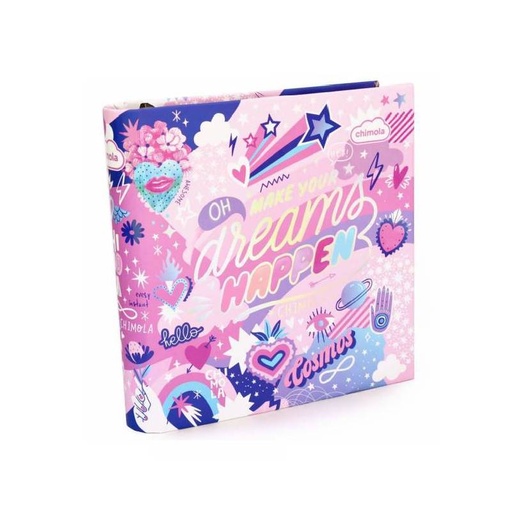 [35074] CARPETA 3 ANILLOS CARTONE COSMOS CHIMOLA