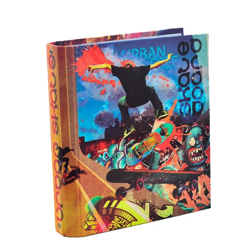 [35272] CARPETA 3 ANILLOS CARTON URBAN SKATE